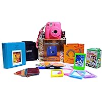 Fujifilm Instax Mini 9 Festive Pack Instant Camera (Flamingo Pink)