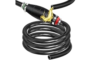 Syphonpumpe, FortCeremy 2m All-Gummi Automobil-Siphonschlauch für Kraftstoff, Öl & Wasserübertragung, Benzin, Bremsflüssigkeit & Öl-Extraktor Siphonschlauchpumpe für Autos, Boote, Aquarien, Tanks