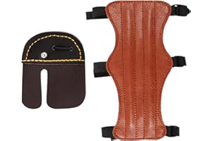 Bogenkönig Parabraccio Tiro con Arco per Bambini | Accessori Tiro con L'Arco | Set di Sicurezza Composto da Parabraccio e Paradita Adatto per Mancini e Destra