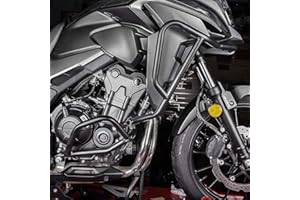 FATEXPRESS Moto Acier Autoroute Crash Bar Stunt Bars Moteur Garde Pare-chocs Corps Cadre Antichute Protecteur Kit Supérieur Inférieur pour CB500X CB 500 X CB500X 2019 2020 2021 2022 2023 (Inférieure)