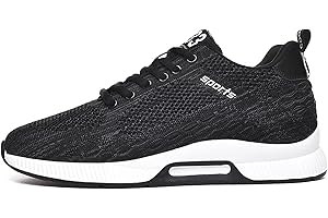 CERYTHRINA Aufzug Schuhe Herren 2,36 Zoll Elevator Schuhe Schnürhalbschuhe Leichte Atmungsaktiv Anzugschuhe Lace-up Sportschuhe Freizeitschuhe