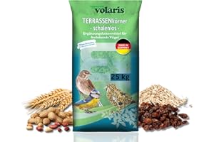 Eggersmann Volaris 25 kg Terassenmix | Schalenloses Wildvogelfutter Ganzjahresfutter | Optimale Energie für Wildvögel | Perfekt für Balkon & Terrasse | für alle Vogelarten