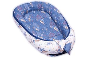 ‎PALULLI PaLulli Kuschelnest 2-seitig Babynest Babynestchen Baby Nest Nestchen Reisebett Wickelauflage Kuschelbett, Kokon Kokon für Babybett - Babys und Säuglinge, 100% Baumwolle Oeko TEX (Dream Catcher)