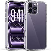 URUCHI Şeffaf Kılıf, iPhone 14 Pro ile Uyumlu, Darbelere Dayanıklı Sert PC Arka Y&uuml;zey, Kaymaz Tutuş, Kamera Korumalı, İnce ve