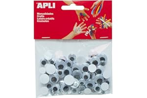 APLI Kids Googly/Moving Eyes Various Sizes Adhesive (Pack of 100)