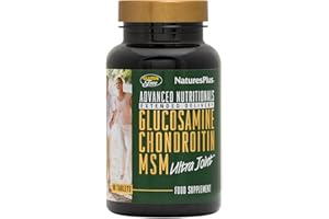 NATURE'S PLUS NaturesPlus Ultra Joint Glucosamine Chondroitin MSM Tablets - Joint Care Supplement - Glucosamine Sulphate Manganese and Vitamin C - Gluten Free - 90 Tablets