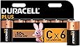 Duracell Plus C Alkaline Batteries [Pack of 6], 1,5 Volts LR14 MN1400