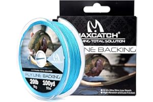 SPRINTON Maxcatch Braided Fly Fishing Line Backing Line 20/30LB, 92m/100yds, 275m/300yards