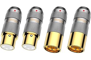 Viborg Czysta miedź męska XLR wtyczka lutowanie XM202G+XF202G gniazdo XLR (XM202G+XF202G)