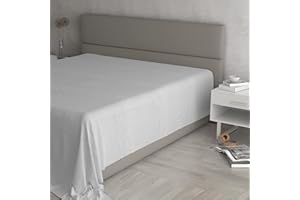 MAX Color Bettlaken, 100% Baumwolle, einfarbig, Hellgrau, Doppelbett Maxi 270 x 300 cm