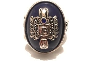 giulyscreations Anello Metallo Nichel Free Damon Salvatore The Vampire Diaries Anello Solare Serie TV Diari Vampiro Stemma TVD Fantasy Cosplay