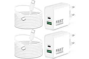 ARCCRA 40W USB C Ladegerät Ladekabel für iPhone 17/Pro Max/17 Air, iPhone 16/16e/15 Plus, iPad Pro/Air, iPad 11/10/A16 Generation, 2-Port 30W+10W Schnellladegerät Netzteil + USBC Schnellladekabel 2M 2-Pack