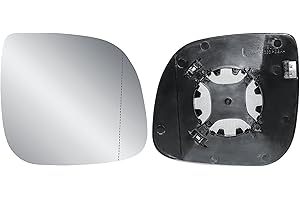 LONGLING Driver Right Side O/S Door Wing Mirror Replacement Glass Heated with Back Plate for VW Transporter T5 T6 T6.1 2010-2024