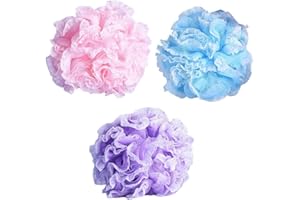 Toruiwa 3X Fleur de Douche Eponge de Massage Exfoliante en Nylon Couleur Aléatoire