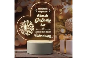 Giftasy Geschenk für Frauen - LED Acryl Nachtlicht Lampe, Geschenke für Frauen zum Geburtstag, Geschenke für Freundin, Geburtstagsgeschenk für Frauen, Weihnachtsgeschenke für Frauen