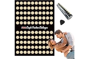 SHCHME Valentines Gift Scratch Off Poster, 100 Positions Challenge Dates Scratch Off Poster Romantic Couples Night Game Poster for Anniversary and Valentines Day Gift