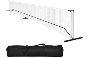 LIFEZEAL Rete Pickleball Portatile, 670x92x70cm, Set Rete Resistente in Poliestere con Borsa Trasporto, Rete per Sport Portatile per Badminton, Tennis, Pallavolo per Bambini da Interno ed Esterno