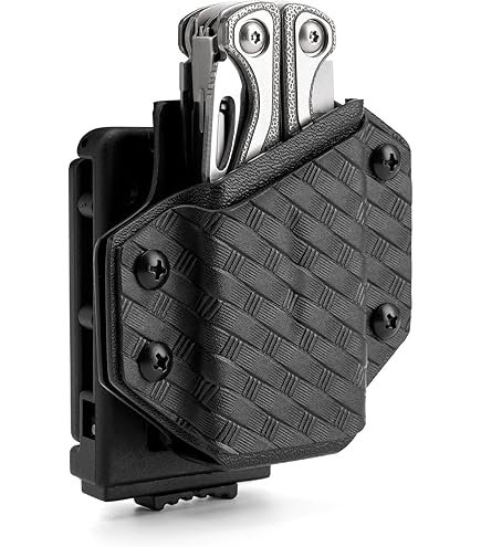 TACTICAL GEEK TX4 zaklamphouder voor OLIGHT Arkfeld plat met riemclip aan de achterkant voor snelle en draagbare toegang, zaklamphouder, zaklamp niet inbegrepen, zwart