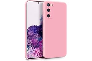 MyGadget Silikonowe etui kompatybilne z Samsung Galaxy S20 FE – dwuwarstwowe etui na telefon komórkowy z ochroną aparatu – okładka z wyściółką wewnętrzną i silikonem na zewnątrz – różowe