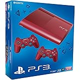 PS3 - Konsole Slim 12GB Garnet Red  (SuperSlim) inkl. 2 Dualshock-Controller Red