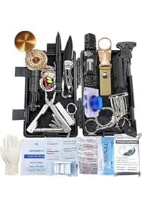 Kit de Supervivencia, 18 en 1 Equipo de Supervivencia ...