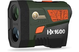 ‎AOFAR AOFAR HX1600 Laser Entfernungsmesser Jagd 1600Y, OLED Dual-Farbe (95% Licht), Winkel & horizontale Distanz, Entfernung/Scan/Geschwindigkeit, IPX4, 0.3s Schnellmessung, für Jäger & Outdoor
