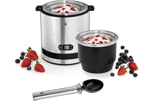 WMF Küchenminis 3in1 Eismaschine, Ice Maker für Frozen Joghurt, Sorbet und Eiscreme, Gefrierbehälter 300 ml, 30-Minuten-Time,