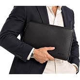 DERİ,SE club 1993 Unisex Siyah Renk K&uuml;&ccedil;&uuml;k Boy 12,9 &amp;13,1 In&ccedil; Uyumlu Tablet, Ipad Kılıfı, Macbook Ve Notebook &Ccedil;antası (siyah)
