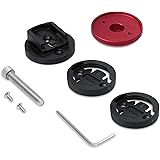 kwmobile Soporte de Manillar de Bicicleta Compatible con Garmin Edge/Bryton Rider/CatEye - 1x Soportes para GPS en Rojo