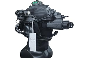 AQ zxdc Fast Tactical Helm, mit Rauschunterdrückungs Headset & NVG & Helm Abdeckung & Gesichtsvisier & Schutzbrille & Taschenlampe & Blinklicht, für Jagd-CS-Spiele