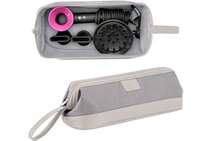 Kyrio Suszarka do włosów, uniwersalna torba do przechowywania z zamkiem błyskawicznym, kompatybilna z Dyson Supersonic, akcesoria do stylizacji Dyson Airwrap Styler, podróżny, przenośny organizer na