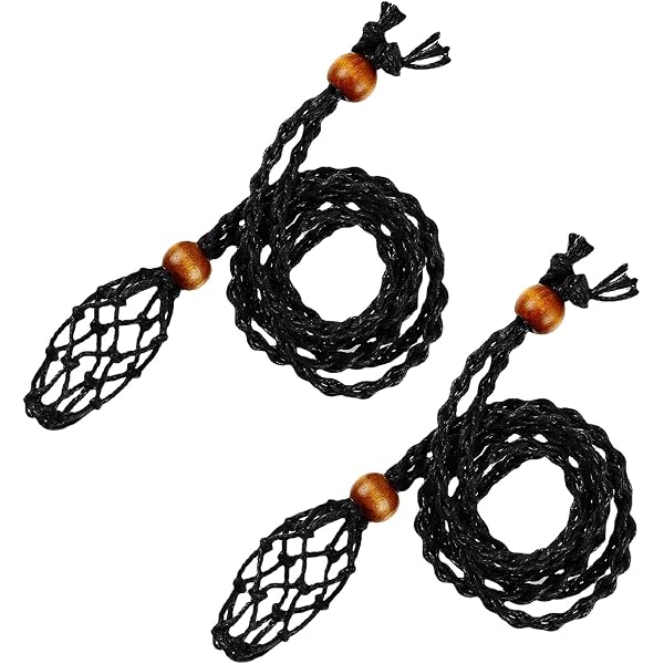WEWAYSMILE 6 pezzo Porta Pietra di Collana a Corda, Supporto Pietre con Cordino Collana, Cordone Regolabile Collana In Cristallo, per Fare Gioielli Ciondolo Collana, 35.43 inch(900mm