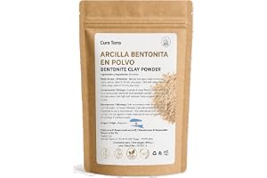 Bentonitlera i argentinskt pulver 200 g | Ursprungsland Argentina. Kosmetisk kvalitet Perfekt för ansiktsmasker och gör-det-s