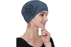 Alnorm Flower Design Chemo Hair Loss Caps Cancer Headwear for Women