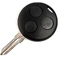 Automobile Locksmith 3 Button Case Shell Blade for Smart Roadster City Coupe Fortwo Fourfour remote key fob
