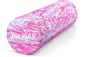 Yes4All EVA Foam Roller - Rouleau Musculaire Ultra Léger de Densité Moyenne 30/45/61/91 CM de Long Pour le Dos, les Jambes, les Séances D'Entraînement, Gym, Pilates, Fitness, Yoga