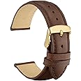 WOCCI Watch Band 14mm 16mm 18mm 19mm 20mm 21mm 22mm 23mm 24mm - Vintage Leather Watch Strap,Choice of Color and Width