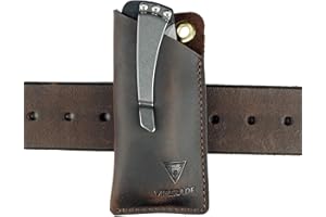 VIPERADE VIPERAED PJ11 EDC Petit étui en Cuir pour Ceinture, étui en Cuir pour Petite Lampe de Poche, Fourreau de Couteau Utilitaire, Pochette EDC pour Outils Multifonctions