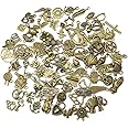 WOCRAFT 100pcs Bulk Lots Mini Antique Bronze Charms for Jewelry Making Supplies DIY Craft Material Accessories Bracelet Earring Charms (HK421)