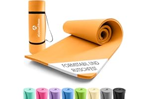 ‎#DOYOURFITNESS #DoYourFitness Fitnessmatte rutschfest | 183x61cm oder XXL 190x100cm | 0,8-2cm hoch | Gelenkschonende Gymnastikmatte | Yogamatte | Einsteiger und Fortgeschrittene | Indoor/Outdoor geeignet