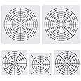 On-Airstore 5 Pieces Mandala Dot Painting Tool Stencils Template Set,8/12/16 Segment Creative Mandala Stencils Reusable Painting Stencils For Diy Painting Art Projects