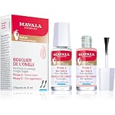 Mavala | Nail Shield Strengthening Treatment | Hardening Shield | Set of Manicure Base Kit 10ml + Protective Sealant | 10ml