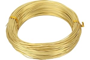 ZDLSDL Brass Wire, 1 mm Diameter, 50 m Length, Polished Finish