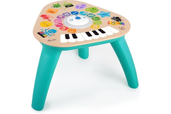 Baby Einstein, Hape, Table d’Activité de Jue Clever Composer Tune Table Magic Touch, Jouets Musicaux en Bois, 22 Instruments de Musique Électronique pour Enfants, à partir de 12 mois
