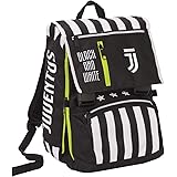 Zaino Estensibile Big Juventus, Best Match, Bianco e Nero, Scuola & Tempo Libero, con Orologio abbinato