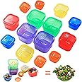 14Pcs Portion Control Container Kit,21 Day Fix Containers And Food Plan,Multi Color Coded Containers,Meal Prep System Storage Containers,BPA Free Weight Loss Food Containers For Double Diet Plan