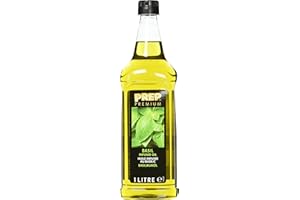 ‎PREP PREMIUM PREP PREMIUM Basilikumöl 1 x 1000 ml PET - Infused Oil natürliches Basilikumaroma für Fisch, Geflügel, Gemüsegerichte oder Salatdressings, Olivenöl mit Basilikum