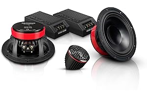 EMPHASER Monolith ECP-M6 - klangstarkes 16,5 cm 2-Wege Lautsprecher Komponentensystem mit 120 W RMS