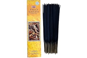 LAMARE Bastoncini di incenso HEM Palo Santo - 1 Confezione da 100 g (80-90 bastoni) - Aromaterapia - Meditazione - Yoga - Packaging EcoFriendly