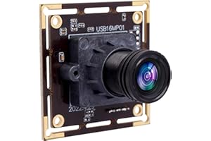 ELP Caméra USB 16MP avec capteur d'image IMX298 Webcam Full HD 3496P Module caméra USB,Plug and Play caméra embarquée dans l'équipement médical Industriel pour Linux Android Windows Mac